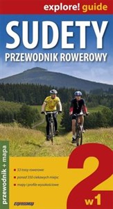 Sudety - przewodnik rowerowy [wersja z mapą laminowaną] 2 w 1