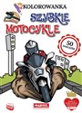 Szybkie motocykle. Kolorowanka z naklejkami