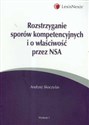 Rozstrzyganie sporów kompetencyjnych i o właściwość przez NSA