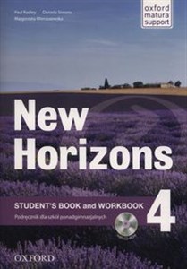 New Horizons 4 Student's Book and Workbook + CD Szkoły ponadgimnazjalne