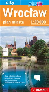 Wrocław mapa samochodowa plastik 1:20000