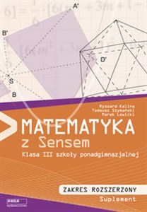 Matematyka z sensem 3 Podręcznik Zakres rozszerzony Szkoła ponadgimnazjalna