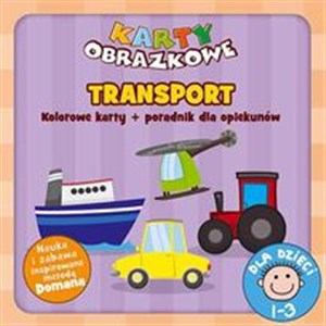 Karty obrazkowe Transport Kolorowe karty + poradnik dla opiekunów