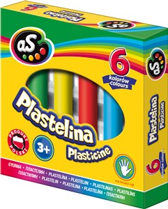 Plastelina AS 6 kolorów - Księgarnia UK