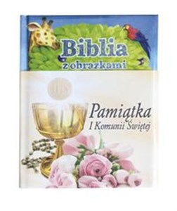 Biblia z obrazkami niebieska Pamiątka I komunii świętej - Księgarnia UK