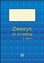 Zeszyt w kratkę z tłem 64 kartki niebieski - Opracowanie Zbiorowe