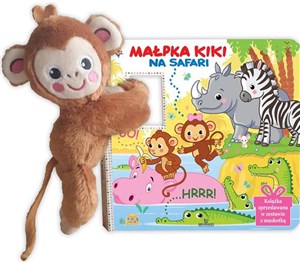 Małpka Kiki na safari Książka z maskotką