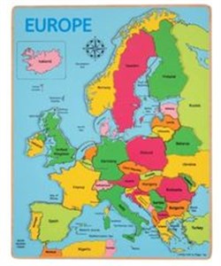 Puzzle Mapa Europy 25 elementów 