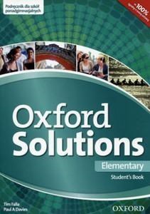 Oxford Solutions Elementary Podręcznik Szkoła ponadgimnazjalna