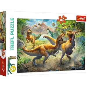 Puzzle Walczące Tyranozaur 160