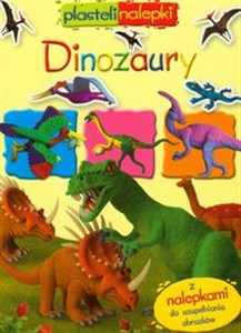 Dinozaury Plastelinalepki Z nalepkami do uzupełniania obrazków - Księgarnia UK