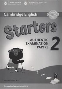 Cambridge English Starters 2 Answer booklet