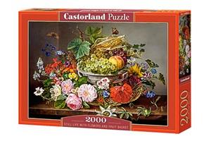 Puzzle Still Life with Flowers and Fruit Basket 2000  - Księgarnia UK