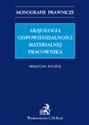 Aksjologia odpowiedzialności materialnej pracownika