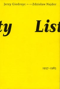 Listy 1957-1985 Jerzy Giedroyć Zdzisław Najder - Księgarnia UK