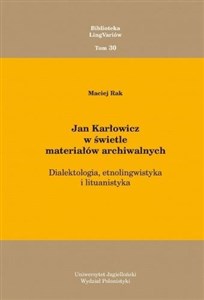 Jan Karłowicz w świetle materiałów archiwalnych  - Księgarnia Niemcy (DE)