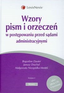 Wzory pism i orzeczeń w postępowaniu przed sądami administracyjnymi + płyta CD z wzorami - Księgarnia Niemcy (DE)