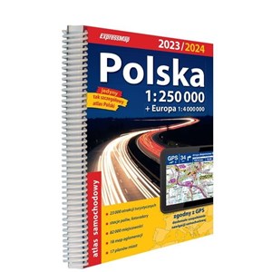 Polska Atlas samochodowy 1:250 000  - Księgarnia Niemcy (DE)