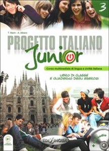 Progetto Italiano Junior 3 Podręcznik z ćwiczeniami z płytą DVD - Księgarnia UK