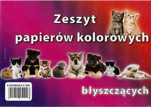 Zeszyt papierów kolorowych A5 błyszczących - Księgarnia UK