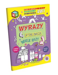 Wyrazy które znaczą wiele razy kolorowanka 4 w 1