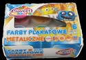 Farby plakatowe metaliczne 6 kolorów 20ml  - 