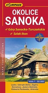 Okolice Sanoka Góry Sanocko-Turczańskie Szlak ikon mapa turystyczna 1:50 000