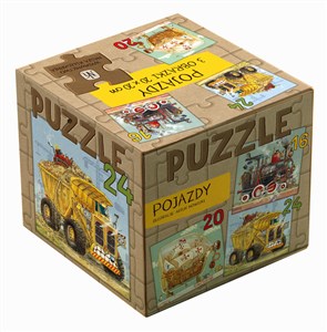 Puzzle 3 w 1 Pojazdy.