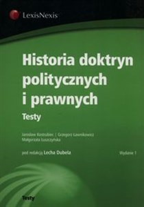 Historia doktryn politycznych i prawnych Testy