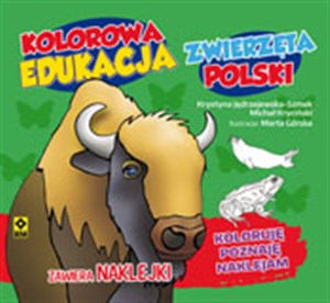 Kolorowa edukacja Zwierzęta Polski - naklejka - Księgarnia Niemcy (DE)
