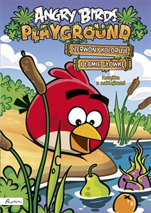 Angry Birds Playground Czerwony koloruje i łamie główkę Książka z naklejkami