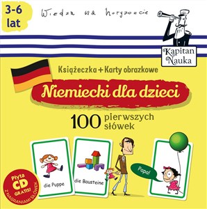 Niemiecki dla dzieci 100 pierwszych słówek Książeczka + Karty obrazkowe - Księgarnia Niemcy (DE)