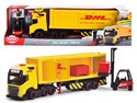 Ciężarówka Dickie Toys City z naczepą DHL 35 cm