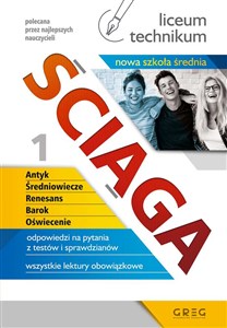 Ściąga liceum, technikum Część 1 Antyk, Średniowiecze, Renesans, Barok, Oświecenie