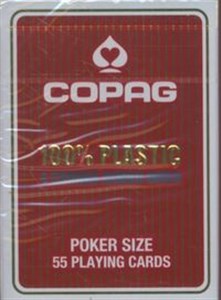 Karty do gry Copag 100% plastic 4 corner jumbo index - Księgarnia UK