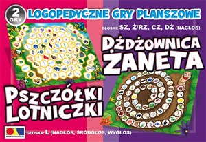 Dżdżownica Żaneta Pszczółki Lotniczki Logopedyczne gry planszowe - Księgarnia UK