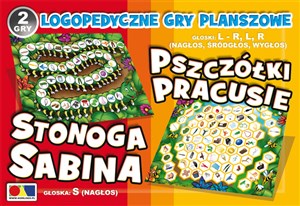 Stonoga Sabina Pszczółki Pracusie Logopedyczne gry planszowe - Księgarnia UK