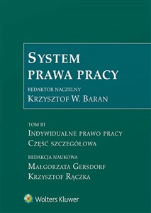 System prawa pracy Tom 3 Indywidualne prawo pracy Część szczegółowa