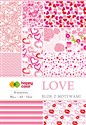 Blok Happy Color z motywami LOVE A4 15 arkuszy 80g/m2, 30 motywów - 