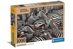 Puzzle 1000 compact National Geographic Zebry 39729