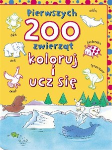 Pierwszych 200 zwierząt. Koloruj i ucz się - Księgarnia UK