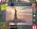 Puzzle 1000 Thomas Kinkade Statua Wolności / Nowy Jork (świecą w ciemności) - 