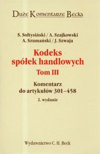 Kodeks spółek handlowych t.3