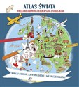 Atlas świata Megakolorowanka edukacyjna z naklejkami