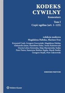 Kodeks cywilny Tom 1 Komentarz Tom I Część ogólna (art. 1–125) - Księgarnia Niemcy (DE)