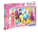 Puzzle SuperColor Księżniczki 104 - 