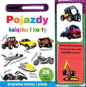 Pojazdy Książka i karty ścieralne