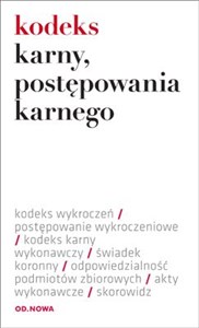 Kodeks karny postępowania karnego - Księgarnia UK