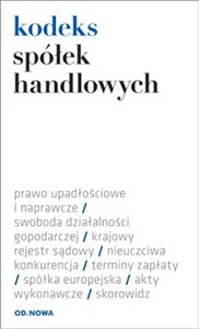 Kodeks spółek handlowych - Księgarnia Niemcy (DE)