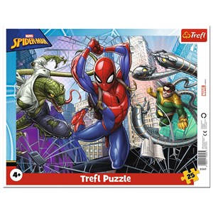 Puzzle 25 ramkowe Odważny Spiderman 31347